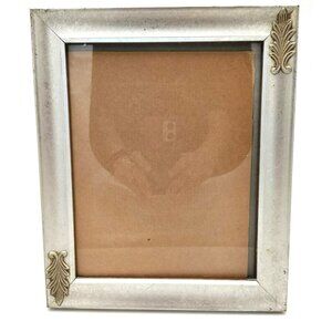 Silver Decorative Picture Frame 12x10 Vintage Style Ornate Leaf Corner Accent